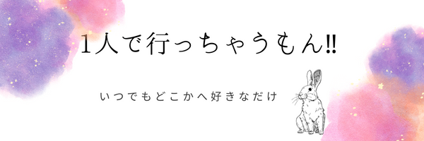 1人で行っちゃうもん‼